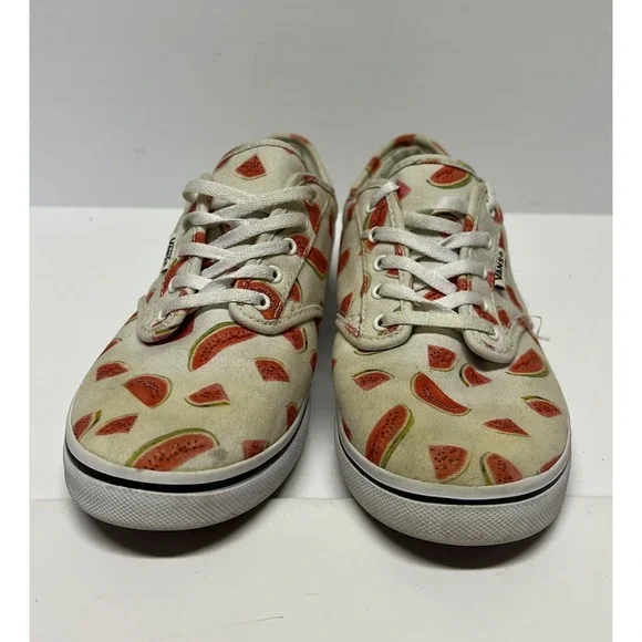 Vans Watermelon low top canvas "Off the Wall" Sneakers Women's Size 8.5 - Picture 7 of 10
